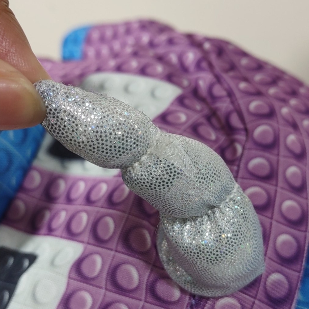 Nanco Narwhal silver sparkle pup rainbow hair - Picture 12 of 17